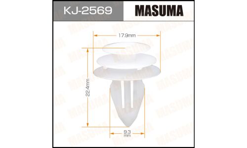 Клипса крепёжная деталей салона Masuma, для Infiniti, Nissan, арт. KJ-2569