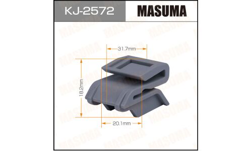 Клипса крепёжная бампера Masuma, для Nissan, арт. KJ-2572