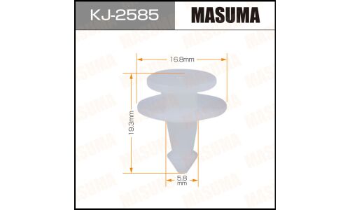Клипса крепёжная накладок крыла Masuma, для Lexus, Toyota, арт. KJ-2585