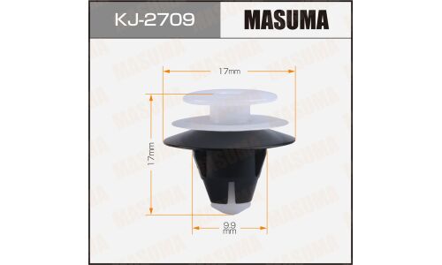 Клипса крепёжная деталей салона Masuma, для Infiniti, Lexus, Nissan, Scion, Toyota, арт. KJ-2709