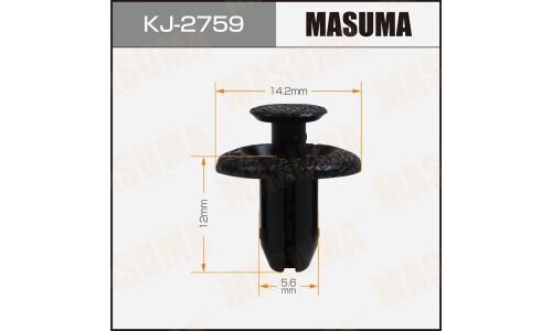 Клипса автомобильная (автокрепеж) MASUMA 2759-KJ [уп.50]