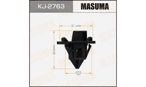 Клипса автомобильная (автокрепеж) MASUMA 2763-KJ [уп.50]