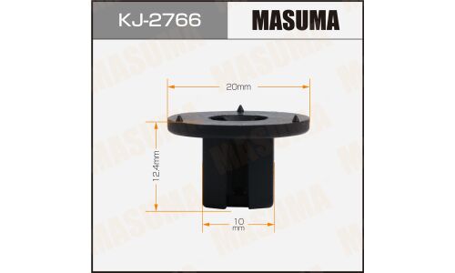 Клипса автомобильная (автокрепеж) MASUMA 2766-KJ [уп.50]