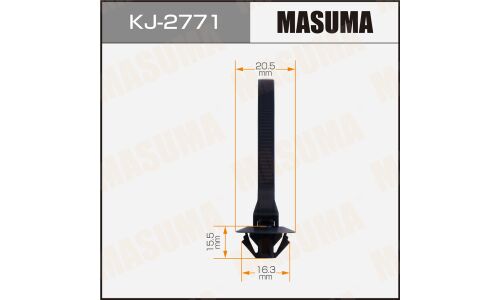 Клипса автомобильная (автокрепеж) MASUMA 2771-KJ [уп.50]