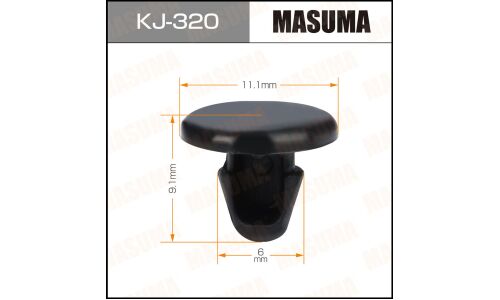Клипса крепёжная защиты ноздри капота Masuma, для Toyota, арт. KJ-320