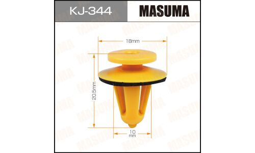 Клипса крепёжная деталей кузова Masuma, для Lexus, Mitsubishi, Toyota, арт. KJ-344