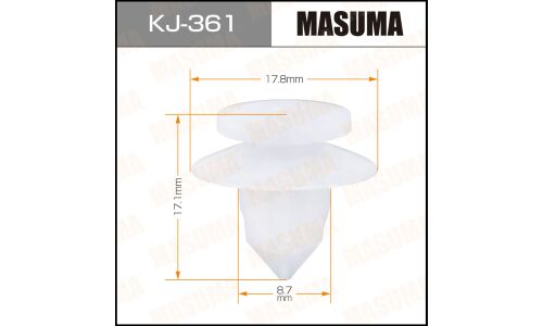 Клипса крепёжная деталей салона Masuma, для Toyota, арт. KJ-361