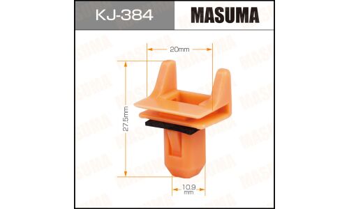 Клипса крепёжная молдинга дверей Masuma, для Lexus, Toyota, арт. KJ-384