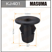 Клипса крепёжная обшивки салона Masuma, для Lexus, Toyota, арт. KJ-401