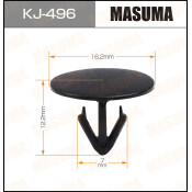 Клипса крепёжная обшивки салона Masuma, для Toyota, арт. KJ-496