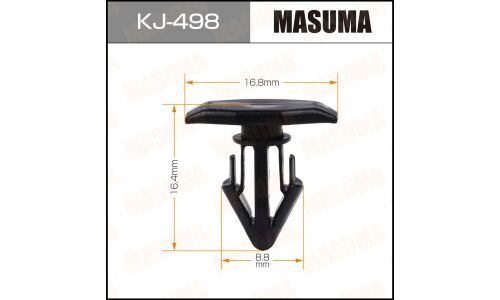 Клипса крепёжная уплотнителей капота Masuma, для Lexus, Toyota, арт. KJ-498