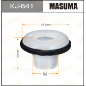Клипса крепёжная накладок дверей/крыла Masuma, для Nissan, арт. KJ-641