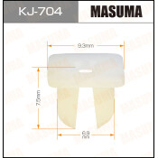 Клипса крепёжная деталей кузова Masuma, для Mitsubishi, Nissan, арт. KJ-704