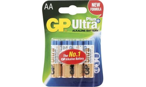 Батарейка щелочная GP Batteries Ultra Plus, AA (LR6), 1.5В, 4 шт (блистер), арт. GP15АUP-2CR4