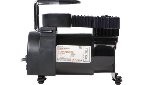 Компрессор автомобильный Airline Tornado SX, 12В, 5.5А, 30л/мин, 7атм, сумка, насадки, арт. CA-030-19XS