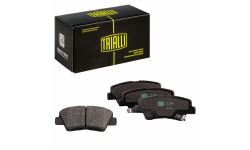 Колодки тормозные дисковые Trialli  задние, комплект на ось (4 шт), арт. PF 0881
