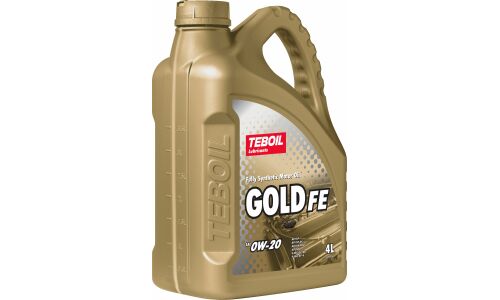 Масло моторное Teboil Gold FE 0w20, синтетическое, API SP RC, ILSAC GF-6A, для бензинового двигателя, 4л, арт. 3468067