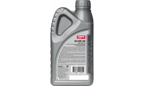 Масло моторное Teboil Silver 10w40, полусинтетическое, API SN/CF, ACEA A3/B4, универсальное, 1л, арт. 3452410