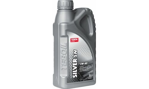 Масло моторное Teboil Silver 5w40, полусинтетическое, API SN/CF, ACEA A3/B4, универсальное, 1л, арт. 3453923