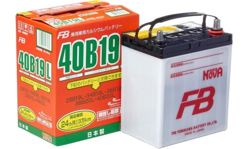 Аккумулятор FB Super Nova 40B19L, 38Ач, CCA 330A, обслуживаемый