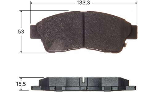 Колодки тормозные дисковые Avantech, передние, комплект на ось (4 шт), арт. AV795