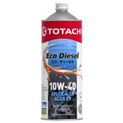 Масло моторное Totachi Eco Diesel Advanced 10w40, полусинтетическое, API CK-4/SN, ACEA E9, универсальное, 1л, арт. E1301