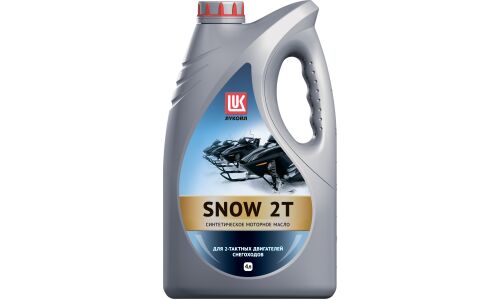 Масло для снегоходов Лукойл Snow 2T, синтетическое, API TC, JASO FD, 2-тактное, 4л, арт. 3131849