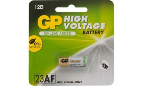 Батарейка щелочная GP Batteries, A23 / V23GA / K23A / LRV08 / MN21 (3LR50), 12В, 1 шт, арт. GP23AFRA-2F1