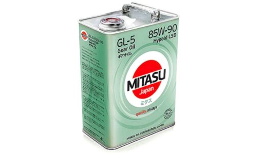 Масло трансмиссионное Mitasu Gear Oil LSD 85w90, минеральное, API GL-5, для дифференциалов, 4л, арт. MJ-412/4