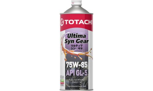 Масло трансмиссионное Totachi Ultima Syn Gear 75w85, синтетическое, API GL-5, для МКПП, дифференциалов и раздаточных коробок, 1л, арт. G3201