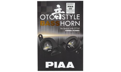 Сигнал звуковой PIAA OTOSTYLE BASSHORN, рупорный, частота 390/430Гц, громкость 112дБ, комплект 2 шт, арт. HO-16