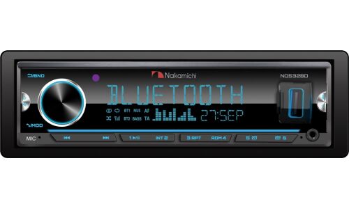 Автомагнитола Nakamichi NQ532BD, 1DIN, microSD/USB/AUX/Bluetooth, 4х50Вт, пульт ДУ, настраиваемая подсветка
