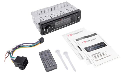 Автомагнитола Nakamichi NQ532BD, 1DIN, microSD/USB/AUX/Bluetooth, 4х50Вт, пульт ДУ, настраиваемая подсветка