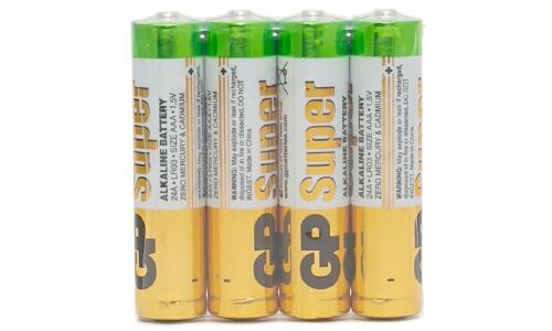 Батарейка щелочная GP Batteries Super, AAA (LR03), 1.5В, 4 шт, арт. GP24АRS-2SB4