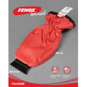 Скребок для удаления льда Fenox, с варежкой, длина 28см, ширина 12.5см, арт. FAU1008