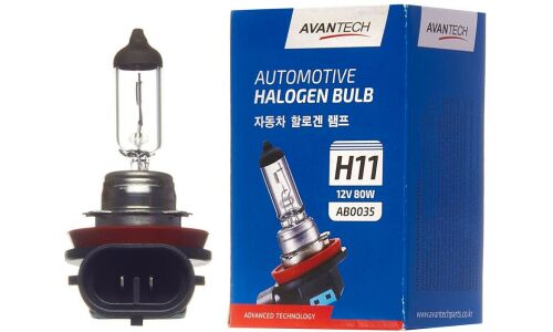 Лампа галогенная Avantech Halogen Bulb H11 (PGJ19-2, T11), 12В, 80Вт, 3200К, 1 шт, арт. AB0035