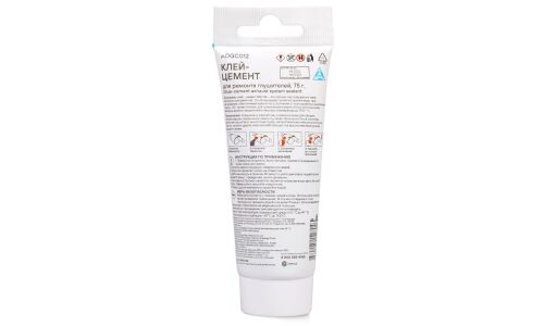 Клей-цемент для ремонта глушителей Airline Glue-cement Exhaust Sustem Sealant, термостойкий (до +1100°C), серый, туба 75г, арт. ADGC012