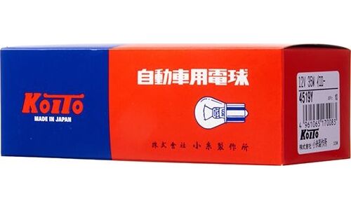 Лампа Koito P35W (BA15s, S25), 24В, 35Вт, оранжевая, арт. 4519Y
