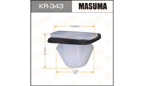 Клипса крепежная MASUMA KR-343 (OEM 87715-3S000)