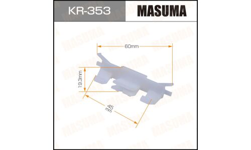 Крепёж бокового молдинга лобового стекла Masuma, для Hyundai, арт. KR-353