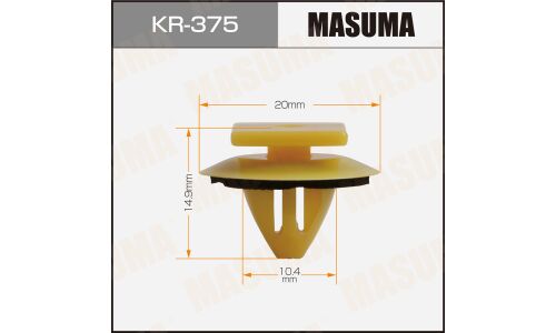 Клипса автомобильная (автокрепеж) MASUMA 375-KR [уп.50]