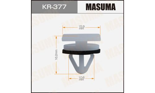 Клипса автомобильная (автокрепеж) MASUMA 377-KR [уп.50]