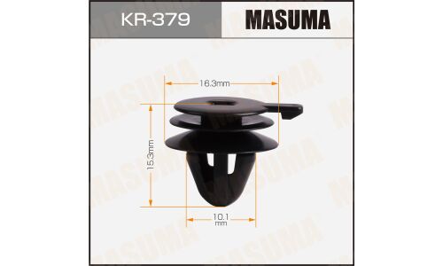 Клипса автомобильная (автокрепеж) MASUMA 379-KR [уп.50]