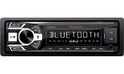 Автомагнитола Nakamichi NQ513BW, 1 DIN, USB/AUX/Bluetooth, 4х50Вт, пульт ДУ, белая подсветка