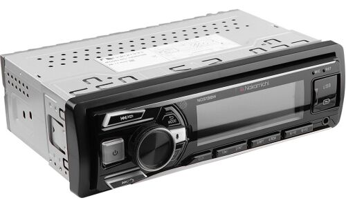 Автомагнитола Nakamichi NQ513BW, 1 DIN, USB/AUX/Bluetooth, 4х50Вт, пульт ДУ, белая подсветка
