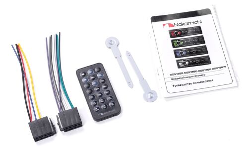 Автомагнитола Nakamichi NQ513BW, 1 DIN, USB/AUX/Bluetooth, 4х50Вт, пульт ДУ, белая подсветка