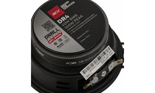 Широкополосные динамики ACV DR4 DRALL, 4" (10см), 40/100Вт, 100-20000Гц, 2 динамика