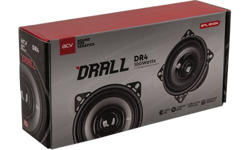 Широкополосные динамики ACV DR4 DRALL, 4" (10см), 40/100Вт, 100-20000Гц, 2 динамика