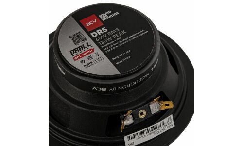 Широкополосные динамики ACV DR5 DRALL, 5.25" (13см), 60/130Вт, 80-20000Гц, 2 динамика