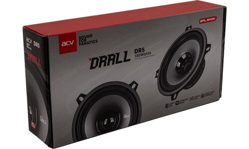 Широкополосные динамики ACV DR5 DRALL, 5.25" (13см), 60/130Вт, 80-20000Гц, 2 динамика